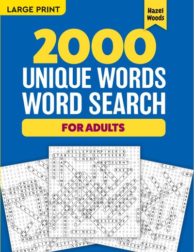2000 Unique Words Word Search (Blue)