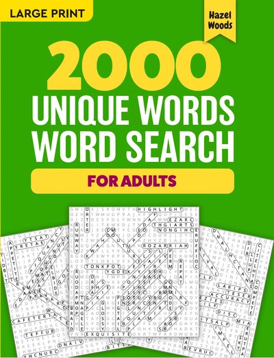 2000 Unique Words Word Search (Green)