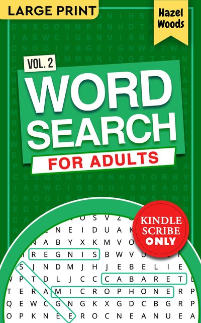 Word Search for Adults — Vol. 2 (Kindle Scribe)