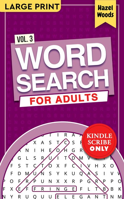 Word Search for Adults — Vol. 3 (Kindle Scribe)