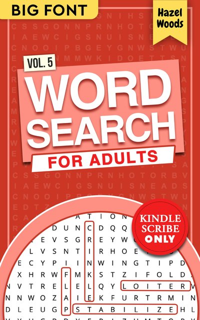 Word Search for Adults — Vol. 5 (Kindle Scribe)