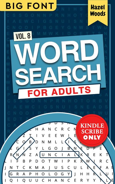 Word Search for Adults — Vol. 8 (Kindle Scribe)